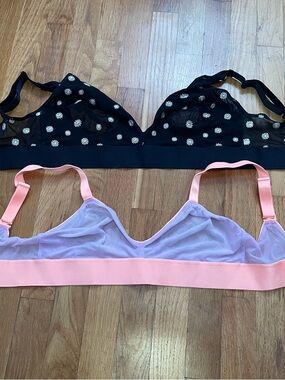 Daisy Mesh Bralette Duo — parade size 1 like new never worn